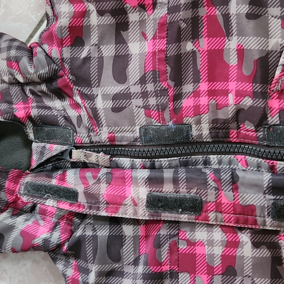 Kids Coat Hot Paws Size 4 Plaid Camo Pink Grey - Picture 15 of 16